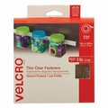Velcro Brand Velcro, STICKY-BACK FASTENERS, REMOVABLE ADHESIVE, 0.75in X 15 FT, CLEAR 91325